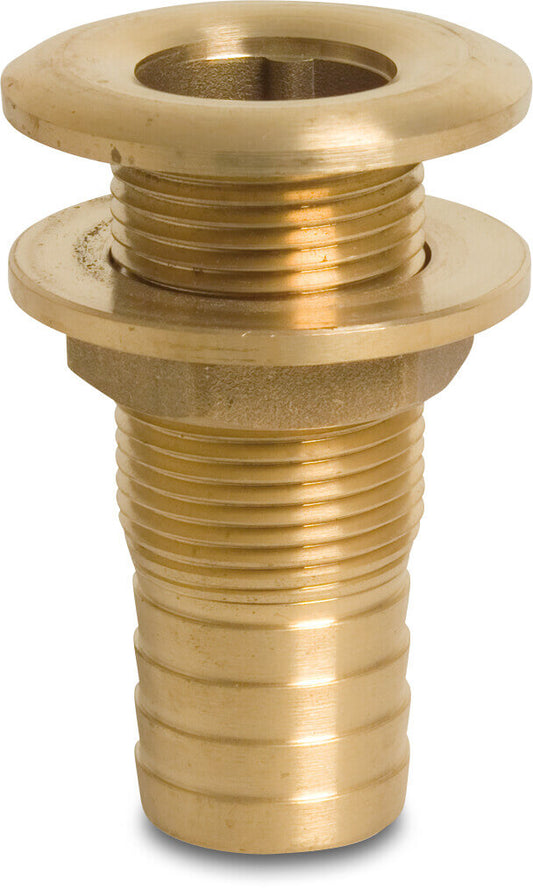 Profec Nr. 1123 Durchführung Messing 15 mm x 3/8" Schlauchtülle x Außengewinde 40bar