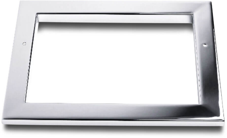 Ocean Flansch mit Blende für Skimmer Edelstahl 316 211 mm x 263 mm Edelstahl Kleiner Maßstab Typ Standard
