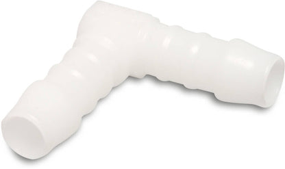 Winkel 90° Nylon Schlauchtülle 10bar Weiß