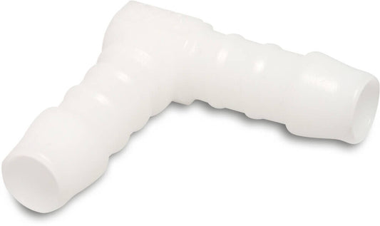 Winkel 90° Nylon Schlauchtülle 10bar Weiß