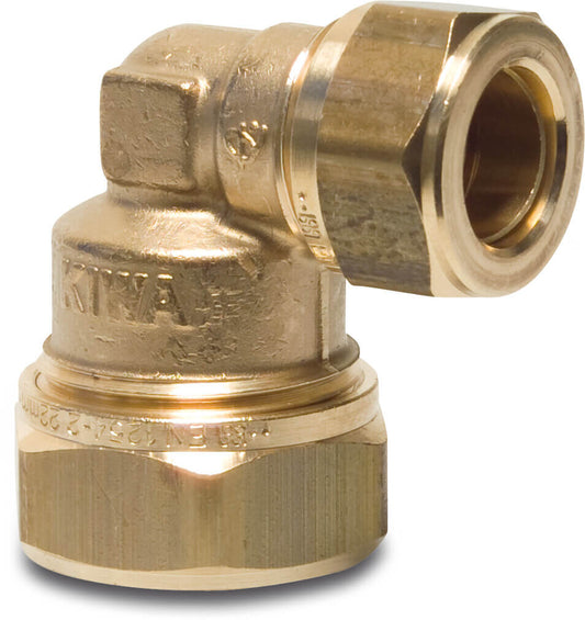 Bonfix Winkel 90°, reduziert Messing Klemm KIWA/GASTEC