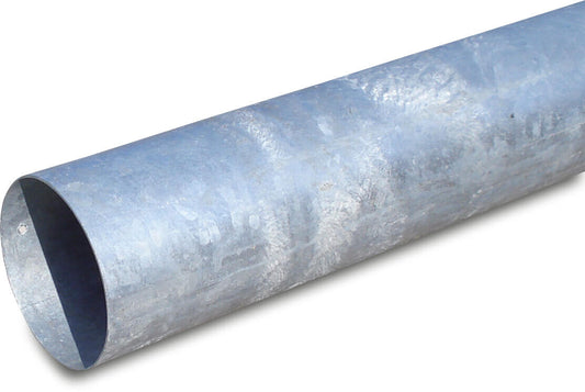 Saugrohr Stahl Verzinkt 100 mm x 1,2 mm Glatt 6m Typ bündig geschnitten