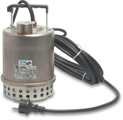 Ebara Best One Tauchpumpe Edelstahl 1 1/4" Innengewinde 5,8A 230VAC Edelstahl mit Schwimmer