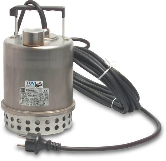 Ebara Best One Tauchpumpe Edelstahl 1 1/4" Innengewinde 5,8A 230VAC Edelstahl mit Schwimmer