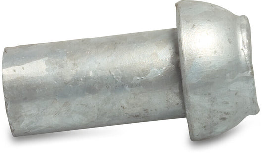 Schnellkupplung Stahl Verzinkt 108 mm x 108 mm V-Teil Kardan x Schweißstutzen Typ Kardan