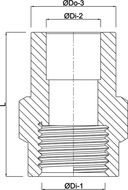 Profec Gewindemuffe PVC-U Klebemuffe/Klebestutzen x Innengewinde 10bar Grau