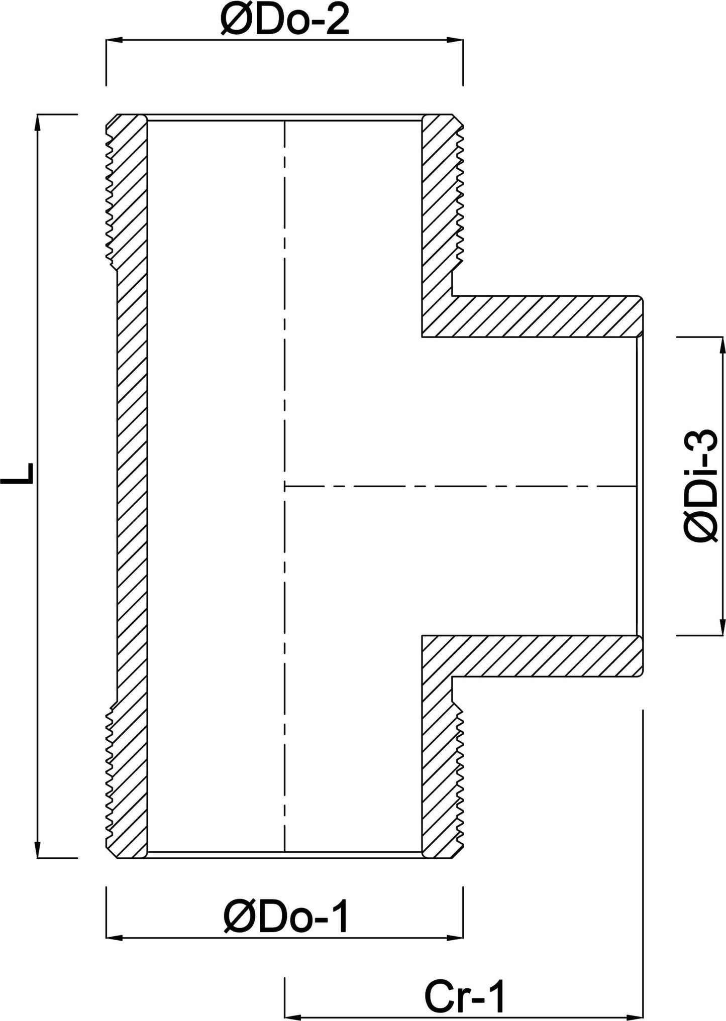 VDL T-Stück 90° PVC-U 1 1/4" x 32 mm x 1 1/4" Außengewinde x Klebemuffe x Außengewinde 10bar Grau