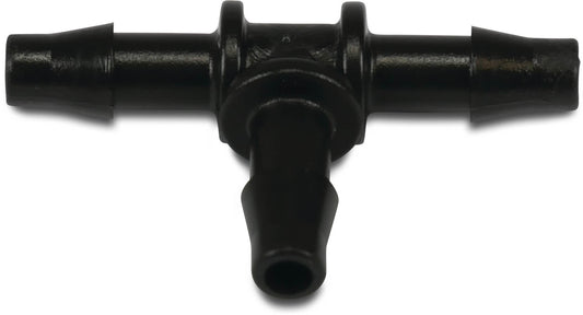 T-Stück 90° PP 6 mm Tülle 3,5bar Schwarz (VE: 10 St.)