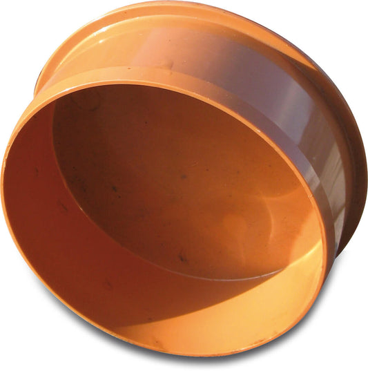 Stopfen PVC-U SN4 Stutzen Rostbraun