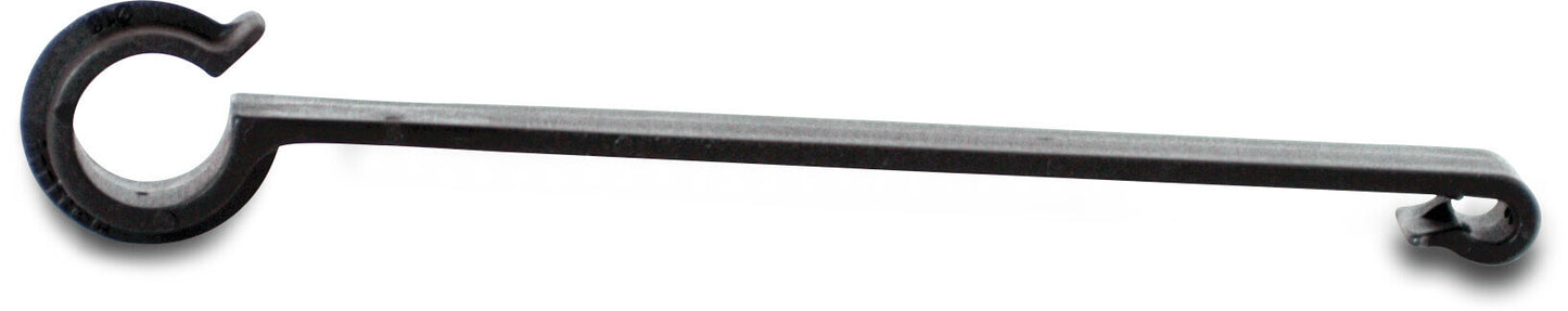 Schlauch Abstandshalter PP 16 mm 15cm Schwarz