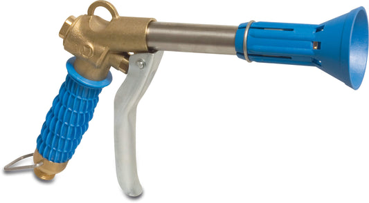 MZ Spritzlanze Messing/Edelstahl 1/2" Außengewinde 30bar 20cm Blau Typ 330