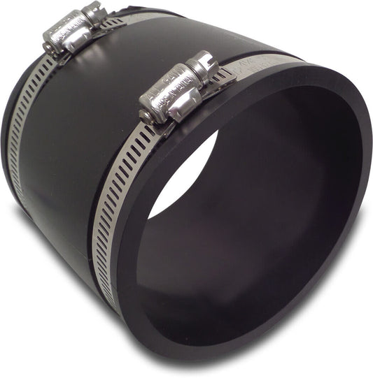 Flexible Muffe PVC Elastomer Schelle Schwarz