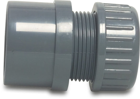 VDL Reparaturkupplung PVC-U 50/40 mm x 32 mm Klebemuffe/Klebestutzen x Klemm 10bar Grau Typ Hart