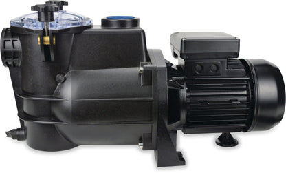 PSH Mini 100T Schwimmbadpumpe Polypropylen 1 1/2" Innengewinde 1,9A 400VAC Schwarz