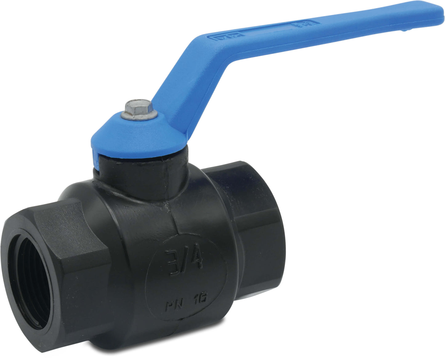 VIR Kugelhahn PP Innengewinde 16bar DN25 Schwarz Typ 228 Arctic