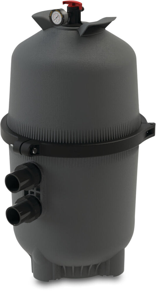 Norsup ICF230 Wasserfilter HDPE 2" Imperial Klebemuffe 3.5bar Grau