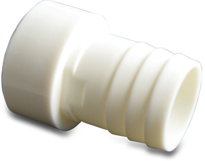 Schlauchtülle ABS 50 mm x 38 mm Stutzen x Schlauchtülle 10bar Weiß (VE: 10 St.)
