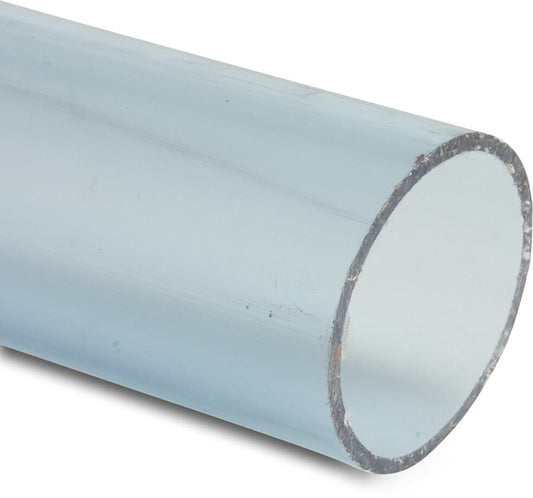 Druckrohr PVC-U x Glatt ISO-PN12,5 Transparent 5m