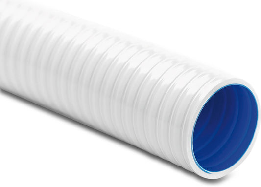 Klebeschlauch PVC 63 mm x 55 mm 4bar Weiß 25m Typ Flexiclor (VE: 25 m)