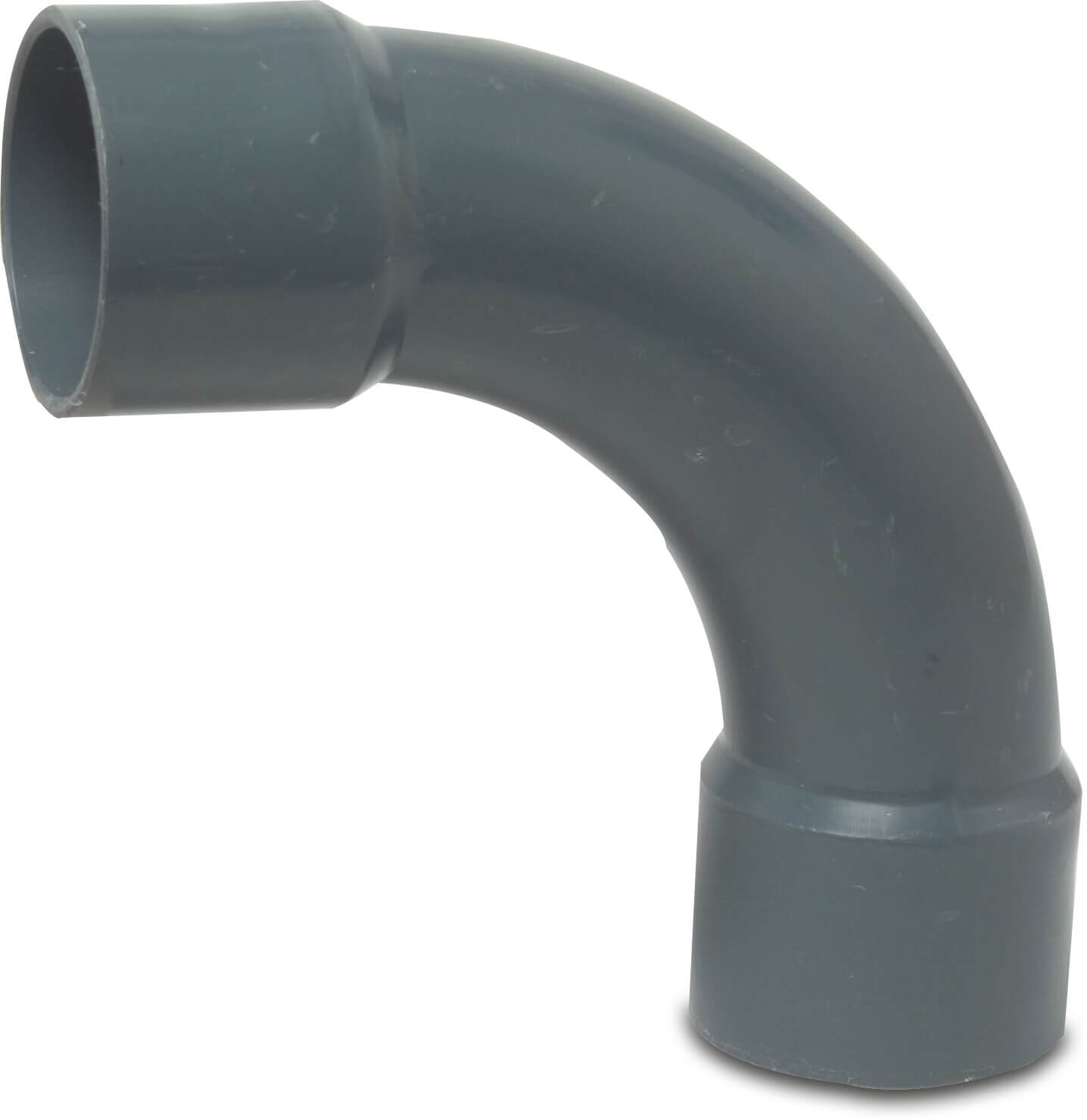 VDL Bogen 90° PVC-U Klebemuffe 10bar Grau Typ aus Rohr hergestellt