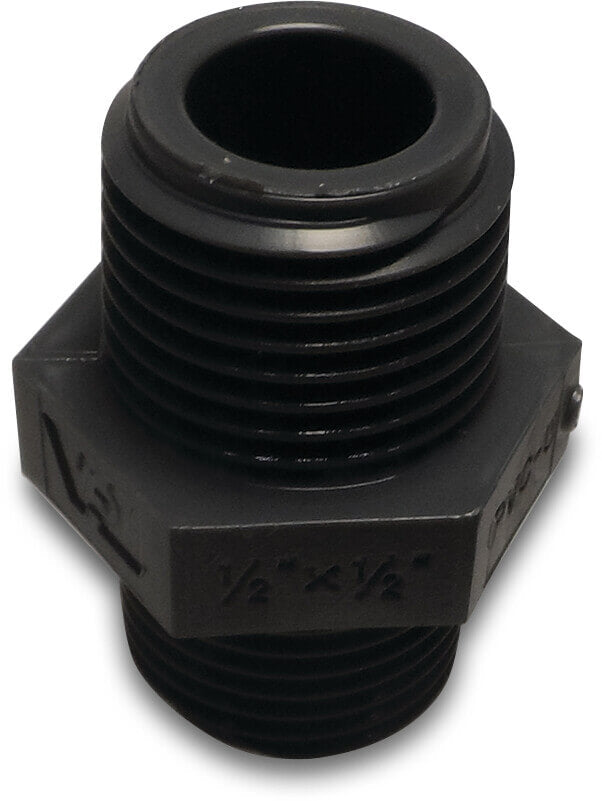 VDL Nippel PVC-U Außengewinde 16bar Grau