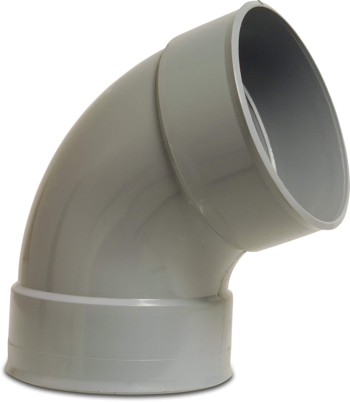 Bogen 67° PVC-U 160 mm Klebemuffe Grau
