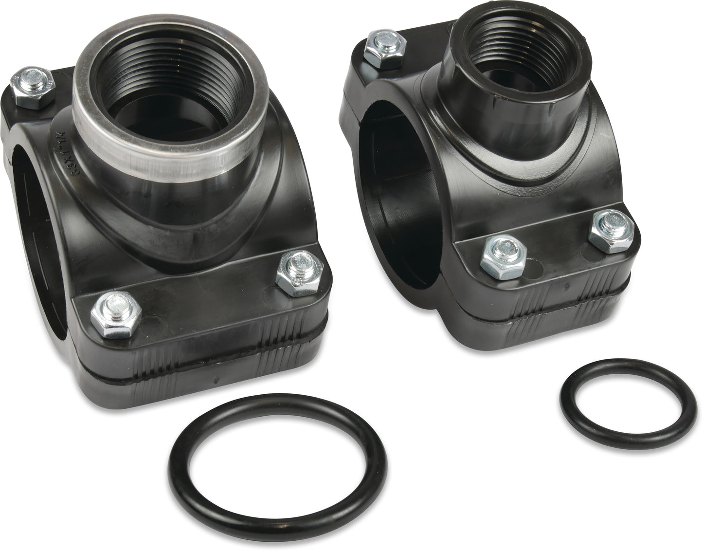 Profec Anbohrschelle PP Schelle x Innengewinde 6bar Schwarz Typ Edelstahl Ring