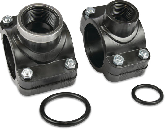 Profec Anbohrschelle PP Schelle x Innengewinde 6bar Schwarz Typ Edelstahl Ring