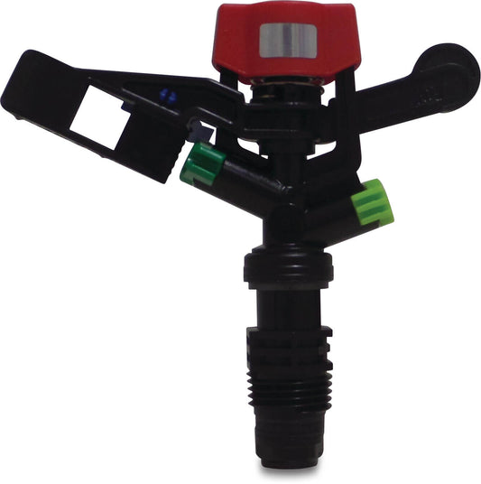 NaanDan Vollkreisregner Kunststoff 1/2" Außengewinde Blau/Hellgrün Typ 5022 SD