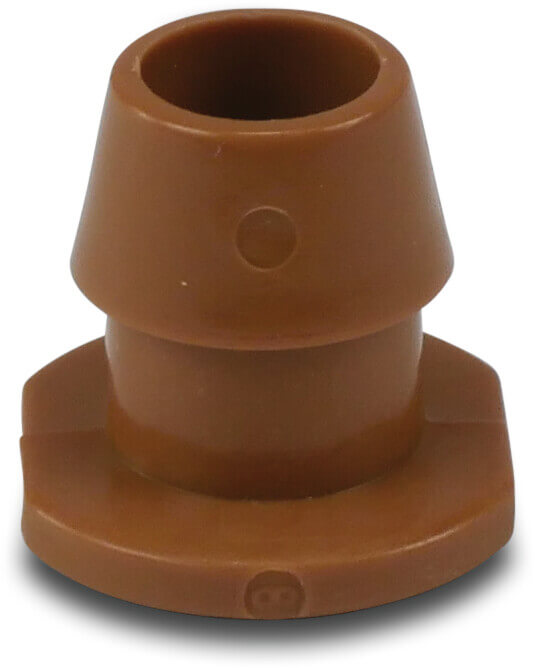 NaanDan Verbinder Kunststoff 9/12 mm Einsteck x Taper F Braun Typ stand 52 (VE: 10 St.)