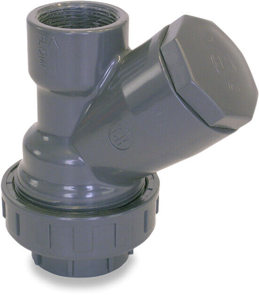 Rückschlagventil PVC-U 1 1/ Innengewinde 10bar DN40 Grau