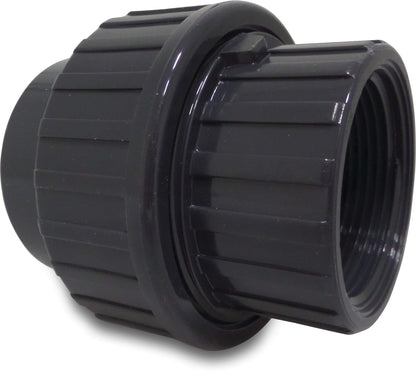 Profec Verschraubung PVC-U Klebemuffe x Innengewinde 10bar Grau