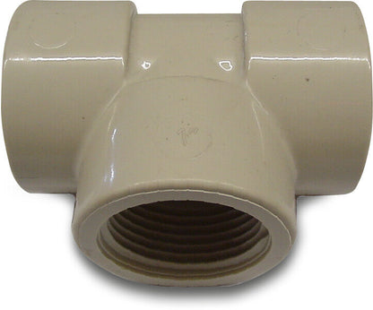 T-Stück 90° PP Innengewinde 10bar Beige