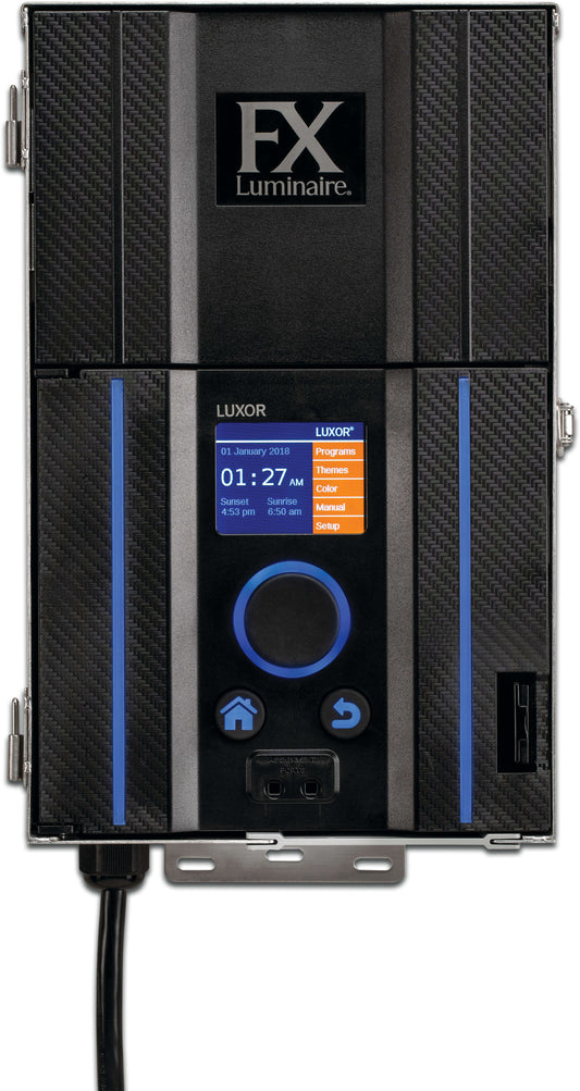 Hunter FXLuminaire Steuergerät Edelstahl Schwarz Typ Luxor FX-ZDC-E-SS
