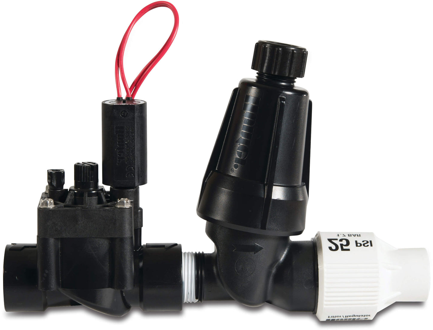 Hunter PCZ-101-40B drip zone kit valve with screen filter and pressure regulator Drip control zone kit glasfaserverstärktes Nylon 1" Innengewinde 2.8bar 24VAC