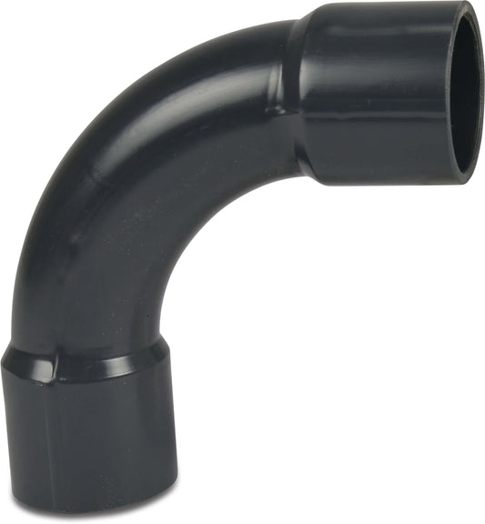 Profec Bogen 90° PVC-U Klebemuffe 10bar Grau Typ aus Rohr hergestellt