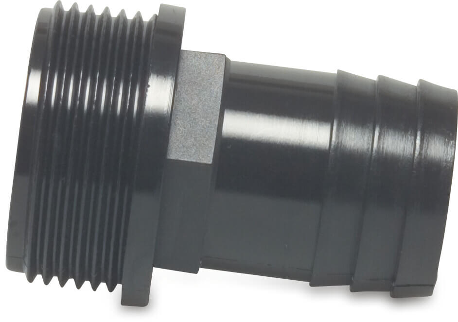 Schlauchtülle Nylon Außengewinde x Schlauchtülle 6bar Schwarz Typ rec