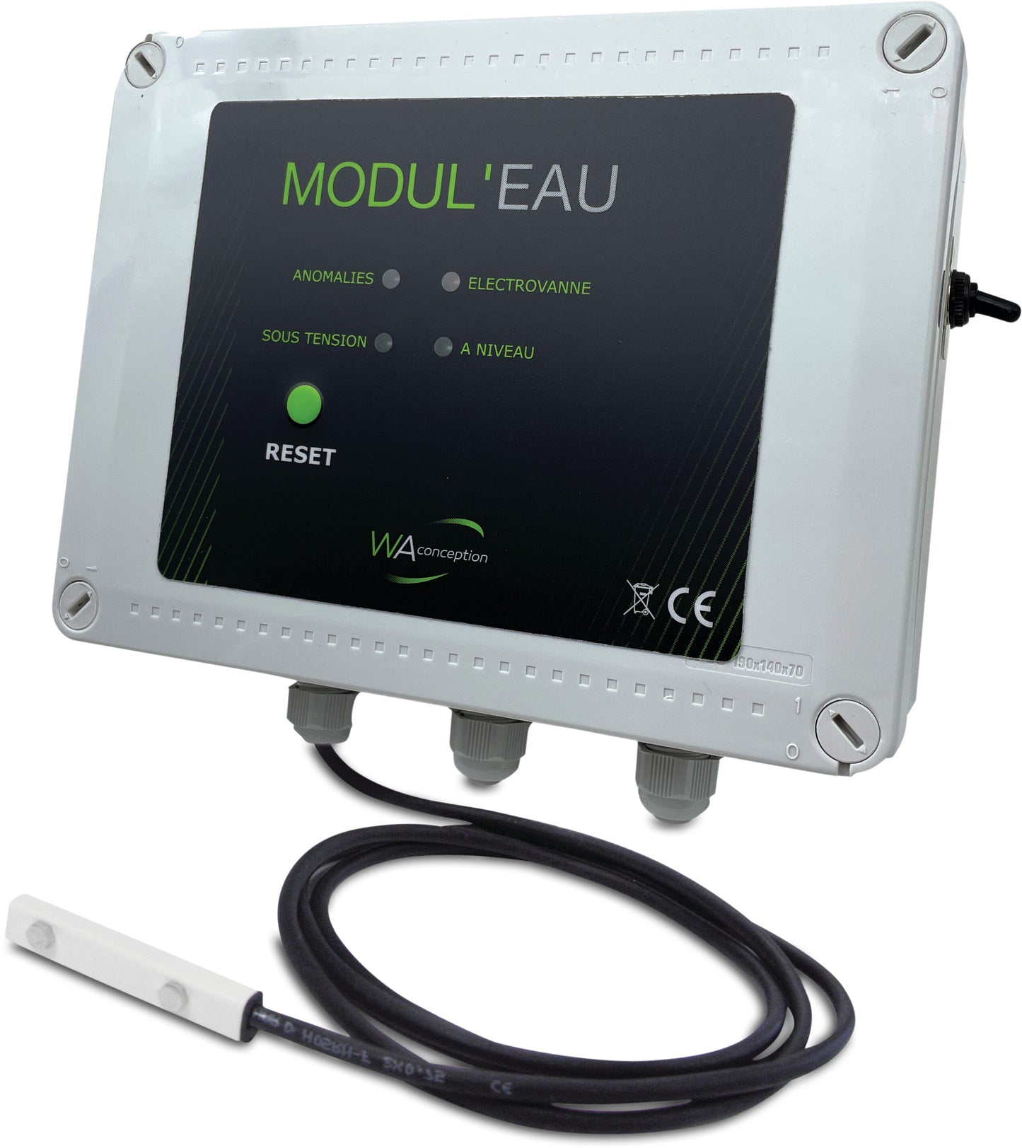 Weltico Elektronischer Niveauregler 230VAC Weiß Typ Design
