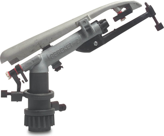 Teilkreisregner Aluminium 1 1/4" Innengewinde 8,0 mm Grau Typ R8/20