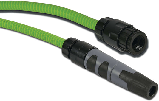 Flotide Joyflex mit Kupplungen und Düse Spiralförmiger Gartenschlauchgarnitur PVC 12 mm 7bar Grün 25m