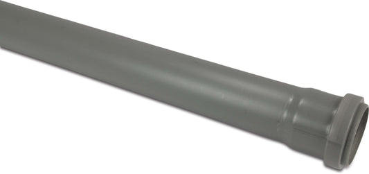 Abflussrohr PP Steckmuffe x Glatt Grau 0,25m