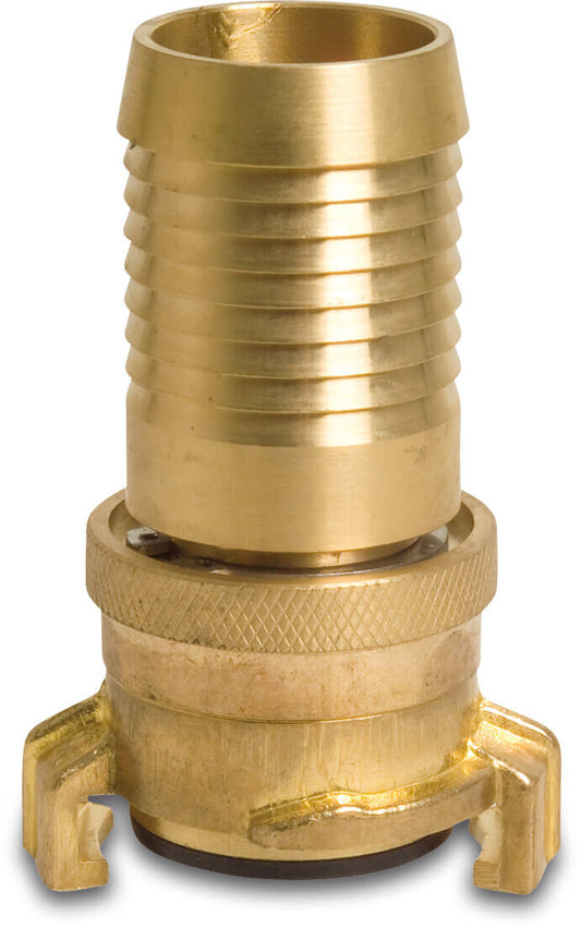 Saug- und Hochdruckkupplung Messing 19 mm Schlauchtülle KA 40 25bar Typ Drehgelenk