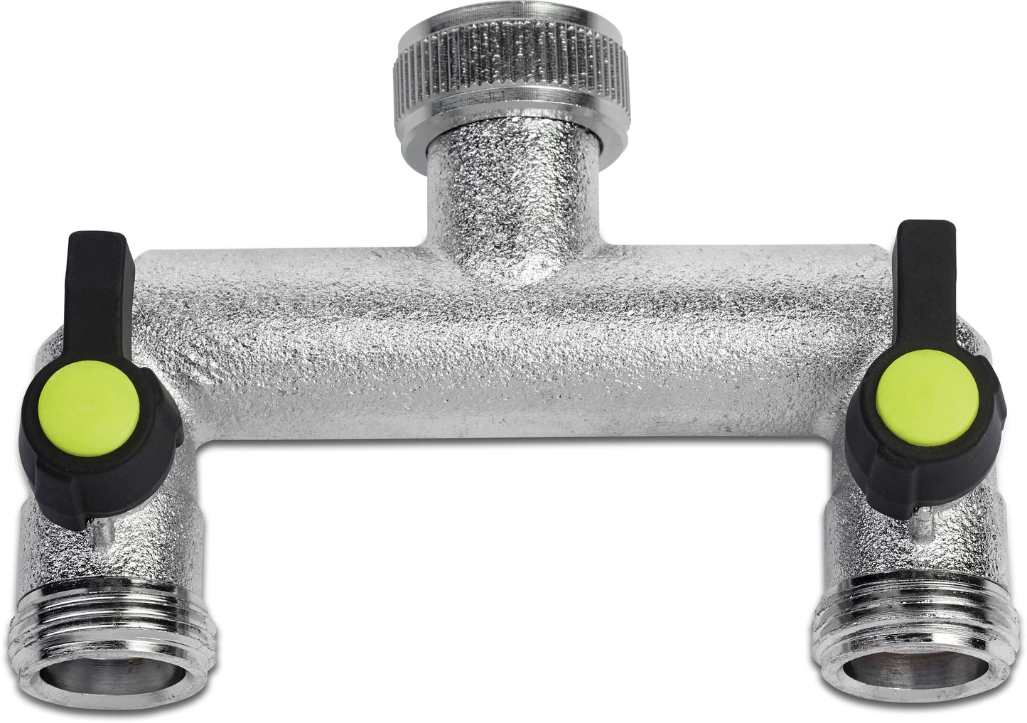 2-Wege Verteiler Vernickelt 3/4" Innengewinde x Außengewinde 8bar