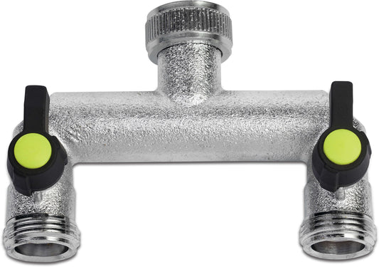 2-Wege Verteiler Vernickelt 3/4" Innengewinde x Außengewinde 8bar