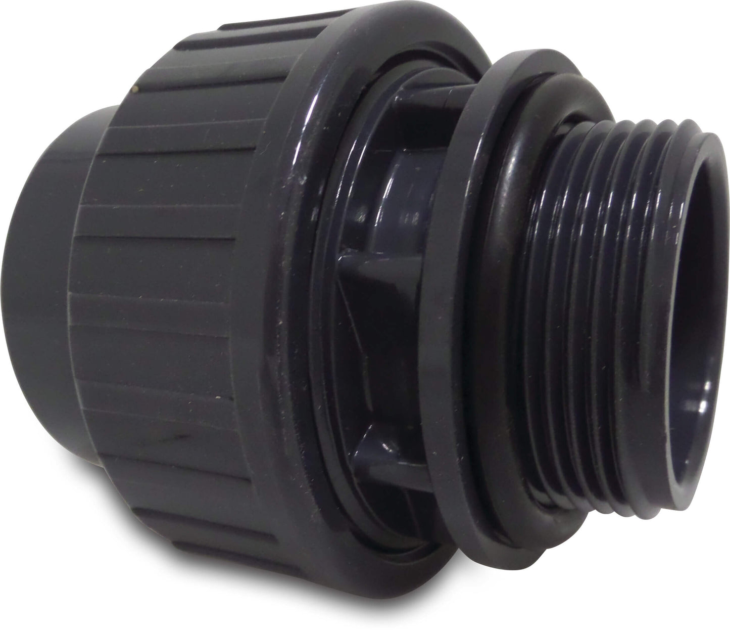 Profec Verschraubung mit O-Ring PVC-U Klebemuffe x Außengewinde 10bar Grau
