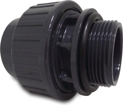 Profec Verschraubung mit O-Ring PVC-U Klebemuffe x Außengewinde 10bar Grau