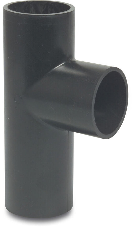 T-Stück 88° PE80 Schweißstutzen SDR26 4bar Schwarz