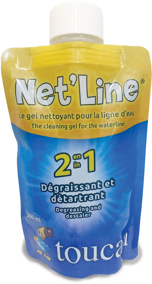 Net'line reinigungsgel für die wasserlinie Typ Label EN/FR
