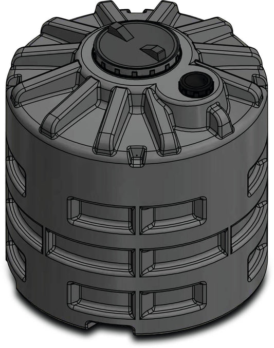Elbi Behälter LDPE Schwarz 3000ltr Typ CUV Unterirdisch