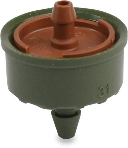 NaanDan Tropfer Kunststoff 4/7 mm Einsteck x Tülle 1,3ltr/h Grau/Grün Typ Click Tif, PC